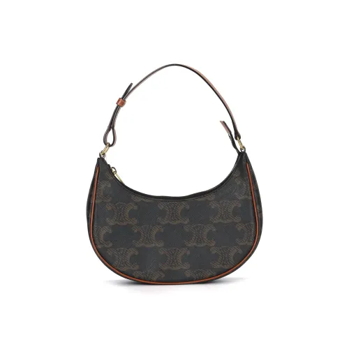 CELINE AVA Сумка через плечо из коровьей кожи сумка сумка через плечо женская рыжевато-коричневый