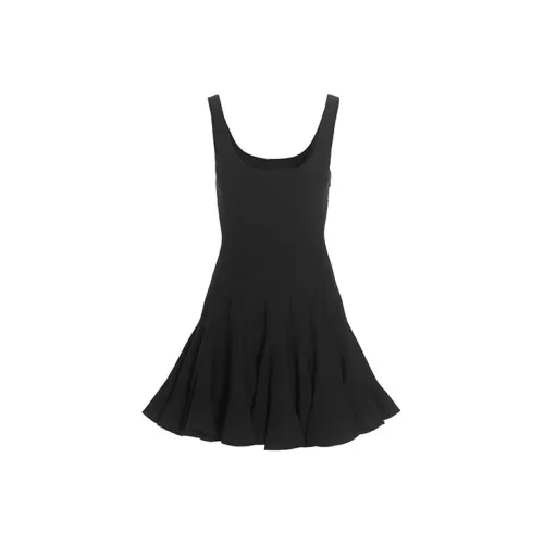 Alexander McQueen Черное женское платье без рукавов