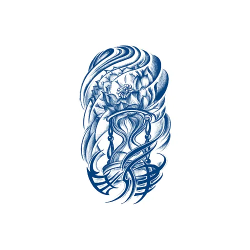 LIEJI Цветочный дизайн Ротанг Обернутый Травяной Татуировка Наклейка