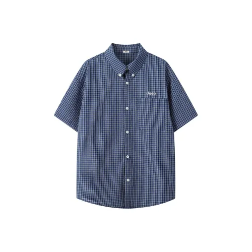 JEEP Синие Рубашки Унисекс