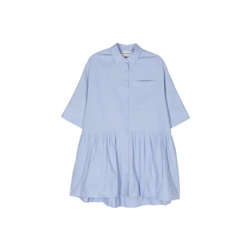 Essentiel Antwerp Blue Женские Короткие Платья с Рукавами