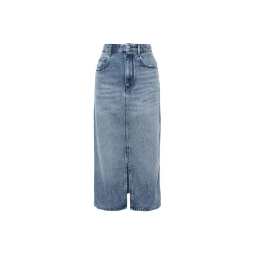 ISABEL MARANT Деним Длинная Юбка Женская Светло-Синяя