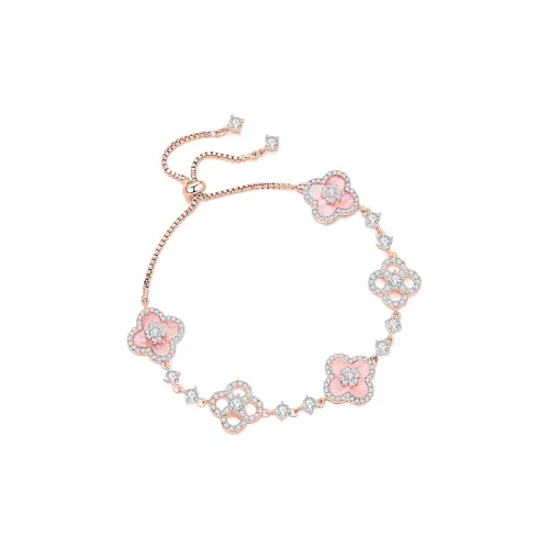 LUYUO Гипсофила Принцесса в бегах Двойной Layer Многослойность Регулируемый Набор в подарочной коробке Браслет Женские