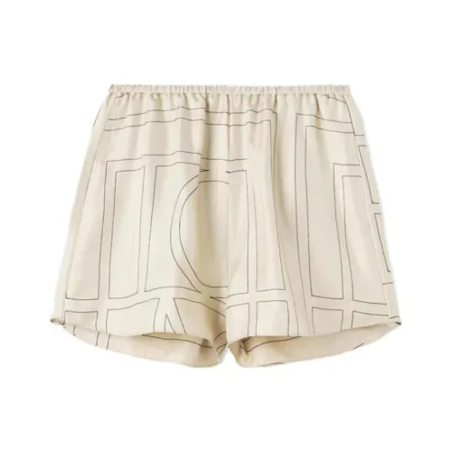 TOTEME Сливочный Женские Повседневные Шорты