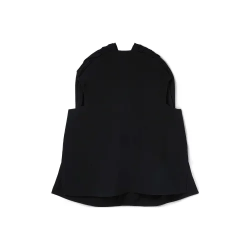 JIL SANDER Черное Женское Короткое Платье с Рукавами