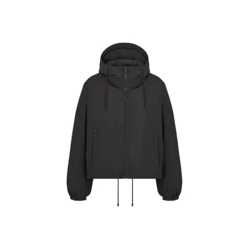 DIOR Dioralps С капюшоном Укороченный Пуховик Пух Женский Черный