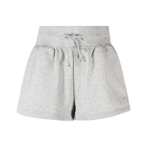 NIKE Светло-серые Женские Повседневные Шорты