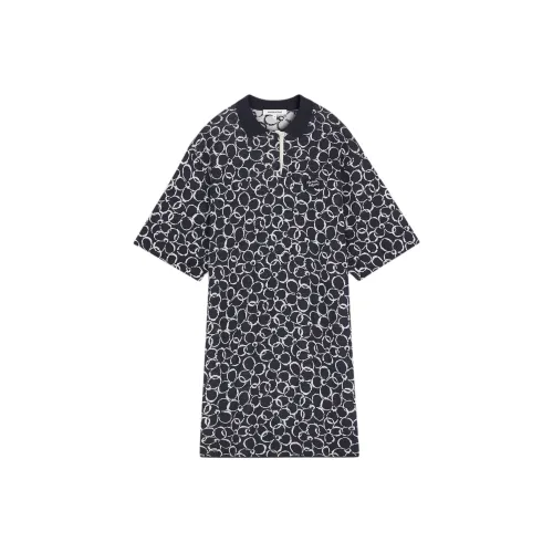 Maison Kitsune Короткий рукав Платье Женское Ink Синий