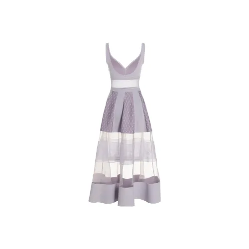 Alexander McQueen Фиолетовые Женские Платья без Рукавов