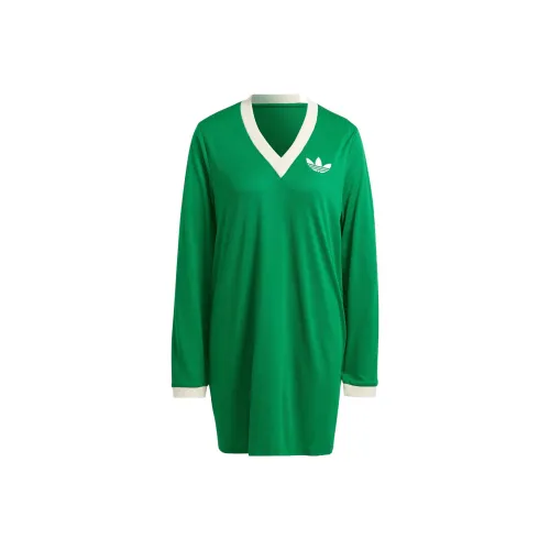 adidas originals Green Женские Длинные Рукава Платья