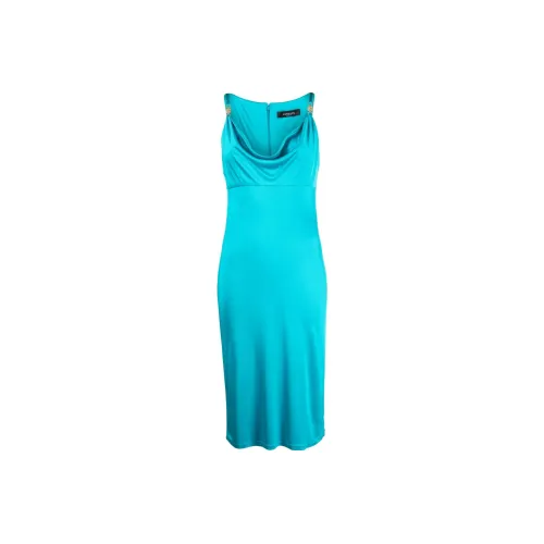 VERSACE SS23 Без рукавов Платье Женское Синее