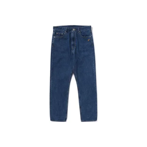 A BATHING APE Джинсы Женские Blue