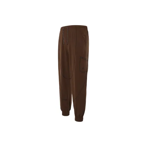 Nike Вязаные тренировочные штаны женские коричневые