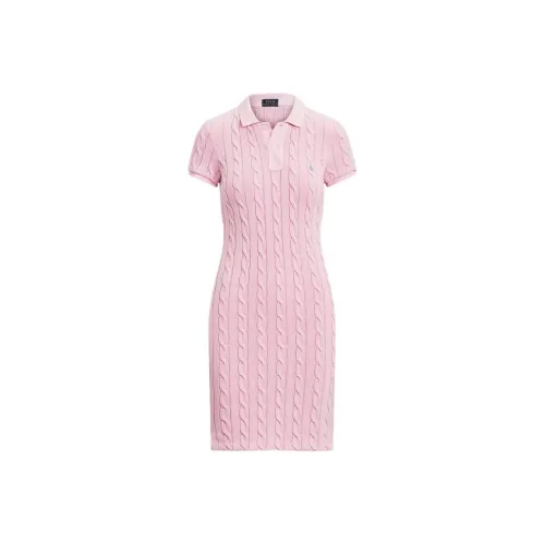 Polo Ralph Lauren Короткий рукав Платье Женское Розовое