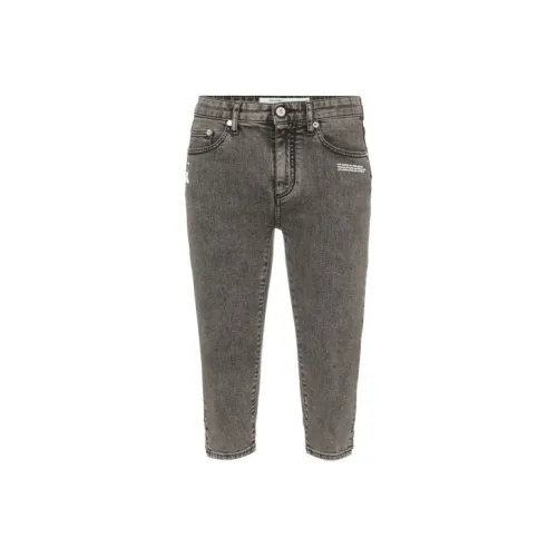 Off Белый SS21 Черный Женские Джинсы