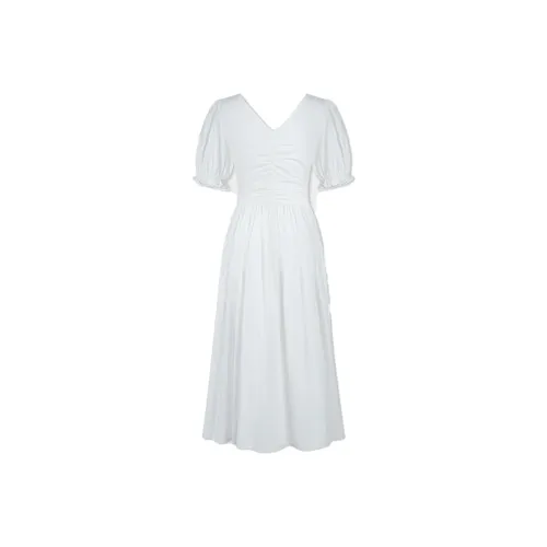 THE SEA LIFE Короткое платье с короткими рукавами женское облачно-белый