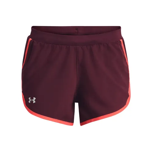 Under Armour Темно-красные Женские Повседневные Шорты