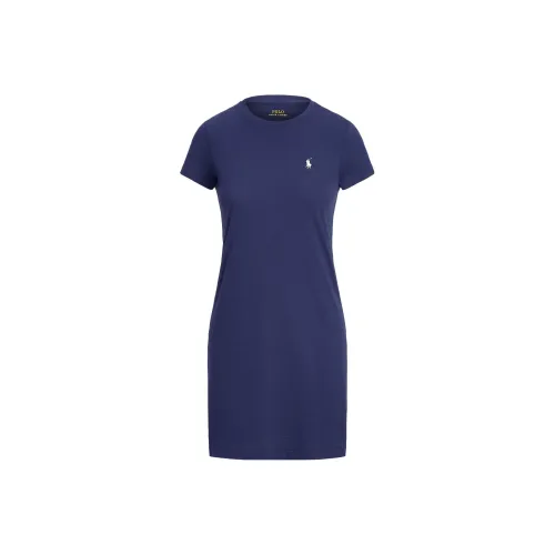 Polo Ralph Lauren Короткий рукав Платье Женское Темно-синий
