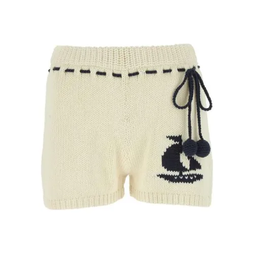 Zimmermann Слоновая кость Женские Повседневные шорты