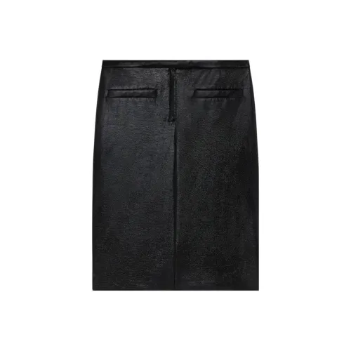 COURREGES Черные Женские Кожаные Длинные Юбки