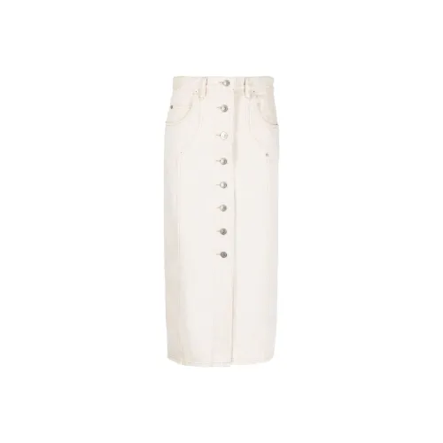 ISABEL MARANT Белая Женская Джинсовая Длинная Юбка