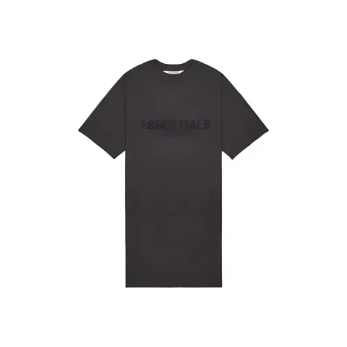 Fear Of God Essentials SS22 Короткий рукав Платье Женское Черное железо