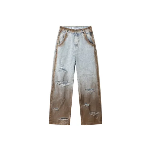 ANDREA MARTIN Синие Женские Джинсы