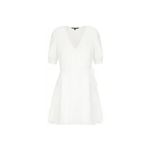 ARMANI EXCHANGEAE SS22 Короткий рукав Платье Женское белое