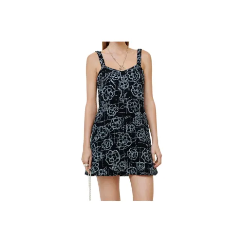 CHANEL Черные Женские Платья без рукавов