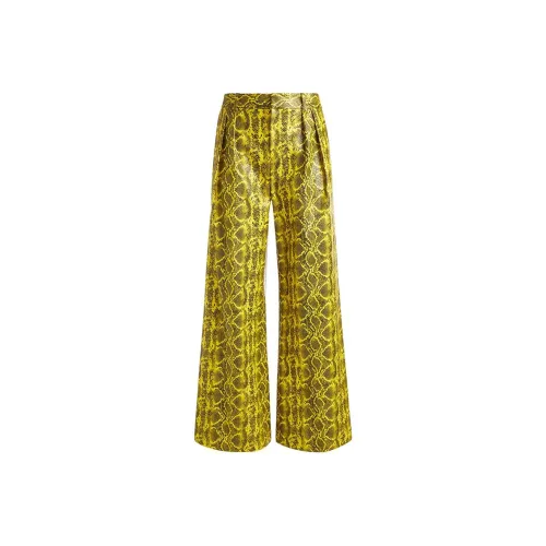 ALICE+OLIVIA Eric Повседневные брюки Женские Желтые