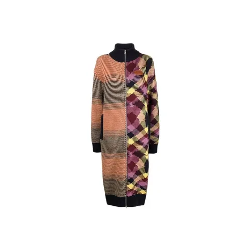 PALM ANGELS Многоцветные Женские Длинные Платья с Рукавами