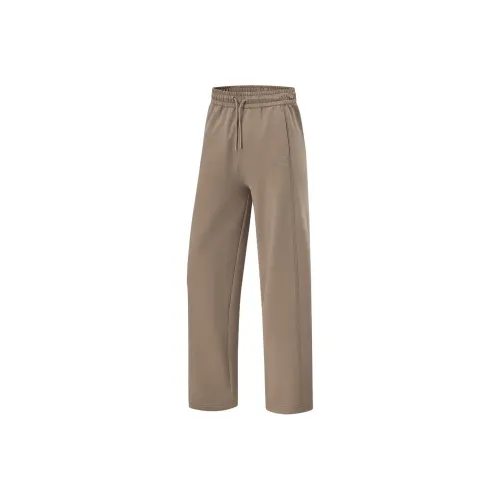 LINING Fitness Series Вязаные спортивные брюки женские грибного коричневого цвета