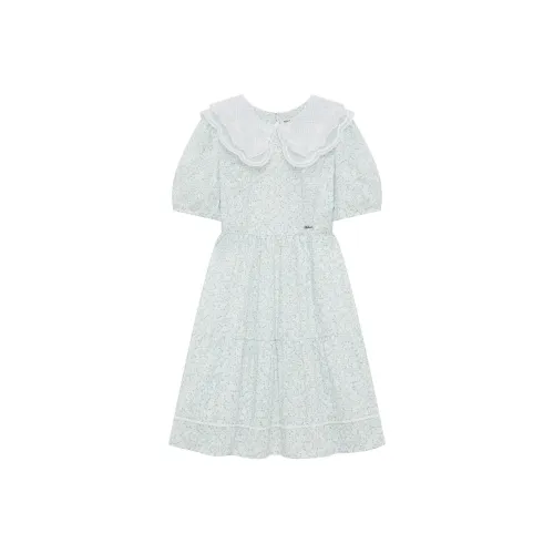 Teenie Weenie Короткий рукав Платье Женское Светло-синий