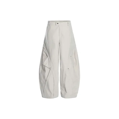 WAYHWEI Повседневные брюки Женские Белые Абрикос