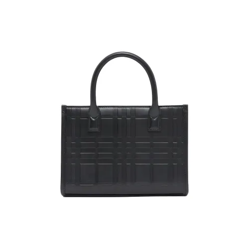 Burberry Кожа Тоут Сумка Сумка для покупок Сумка Мини Мужская Черная