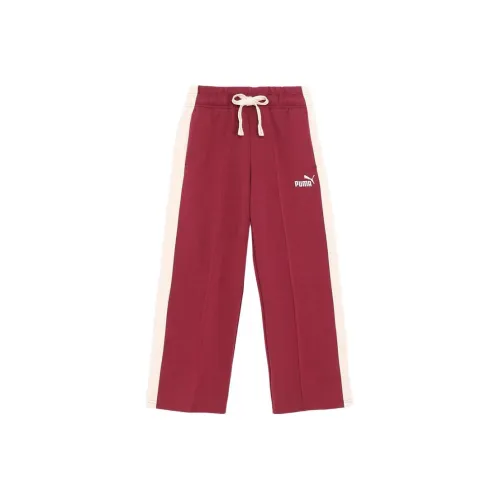 PUMA CORE HERITAGE Вязаные спортивные брюки женские красный коричневый