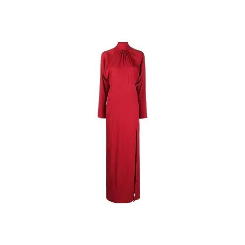 Blumarine Red Женские Длинные Платья с Рукавами
