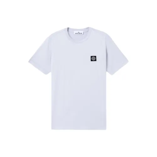 Stone Island Мужская T-рубашка сиреневого цвета