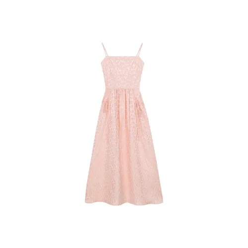 VEGA CHANG Коричневый Розовый Женские Слип-платья