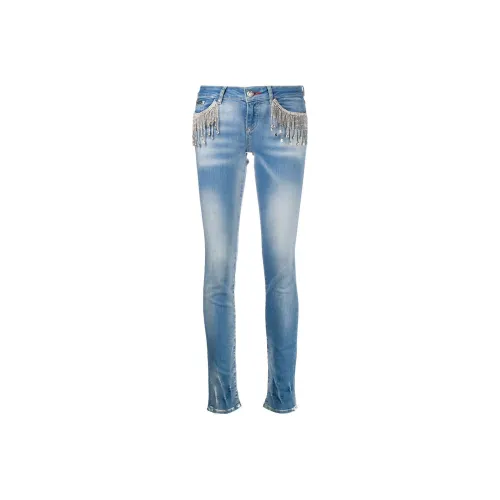 PHILIPP PLEIN Синие Женские Джинсы