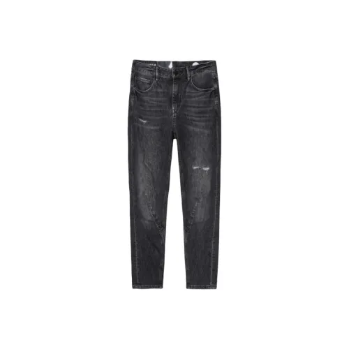 ABLE JEANS Выстиранный винтажный серый Женские джинсы