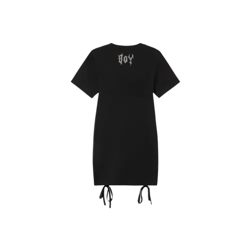 Boy London Короткий рукав Платье Женское Черное