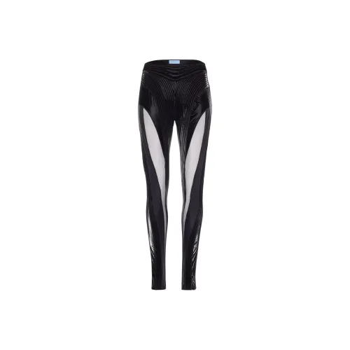 Mugler Черные Женские Леггинсы