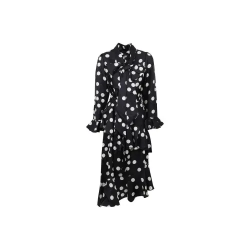 Zimmermann Длинное платье с длинными рукавами женское