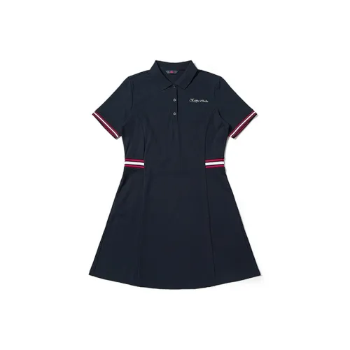 KAPPA Короткий рукав платье женское цвет полночный синий