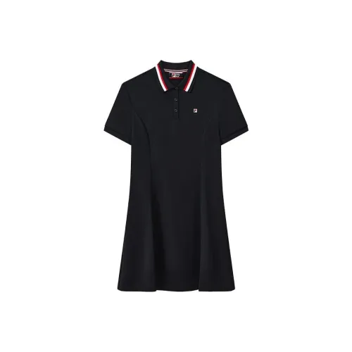 FILA Modern Heritage Легендарный синий Женские Короткие Платья с Рукавами