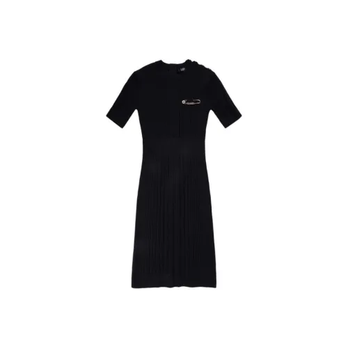 KARL LAGERFELD Короткий рукав Платье Женское Черное