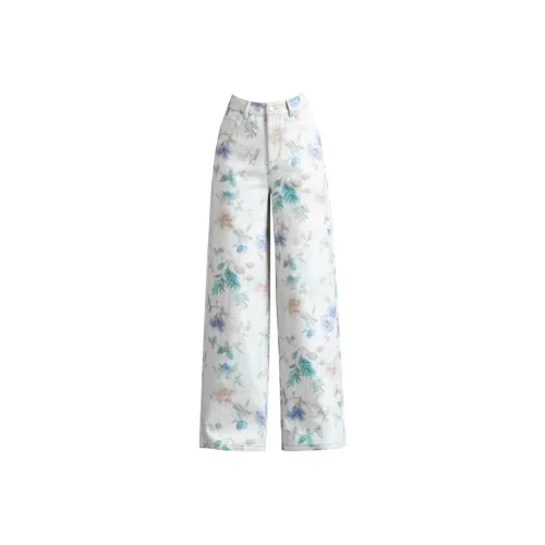 You cow me pants Винтажный принт Женские джинсы