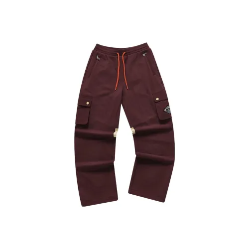 FILA FUSION x FACETASM Вязаные тренировочные брюки женские Phoenix Fire Red