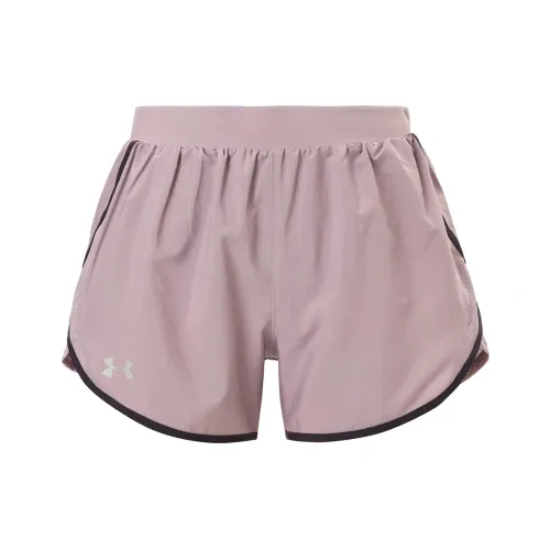 Under Armour Свинцово-серый Фиолетовый Женские Повседневные шорты